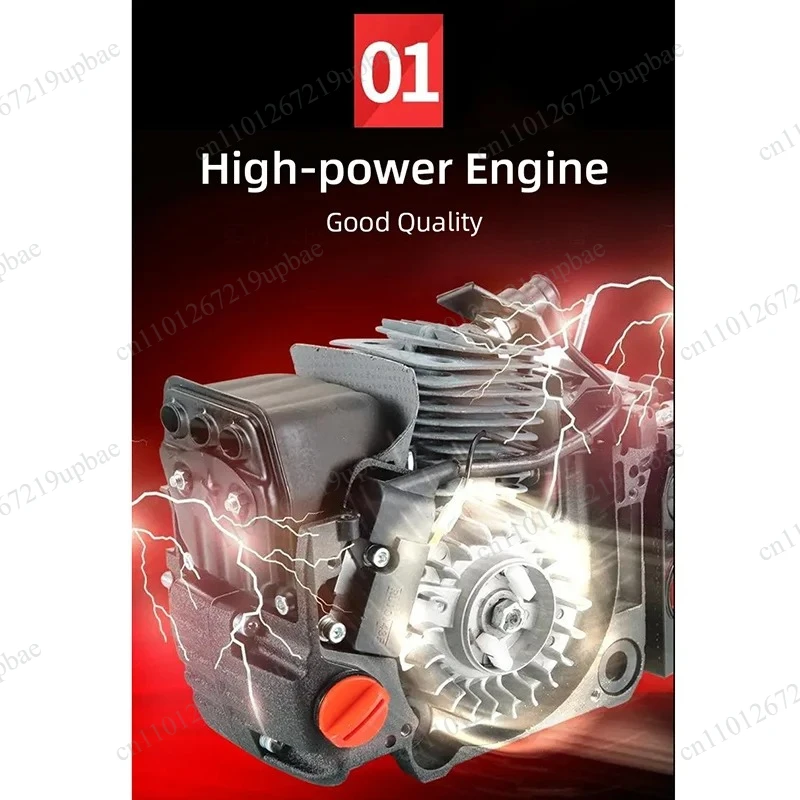 9800W High Power Petrol Chainsaw 87CC 2‑Stroke Professional Logging  Chain Saw Wood Cutter Tree Cutting Power Tool