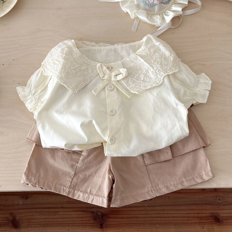 

New Summer Baby Clothes Suit Children Fashion Shirt Shorts 2Pcs/Sets Kids Girls Clothing Infant Casual Costume Toddler Outfits
