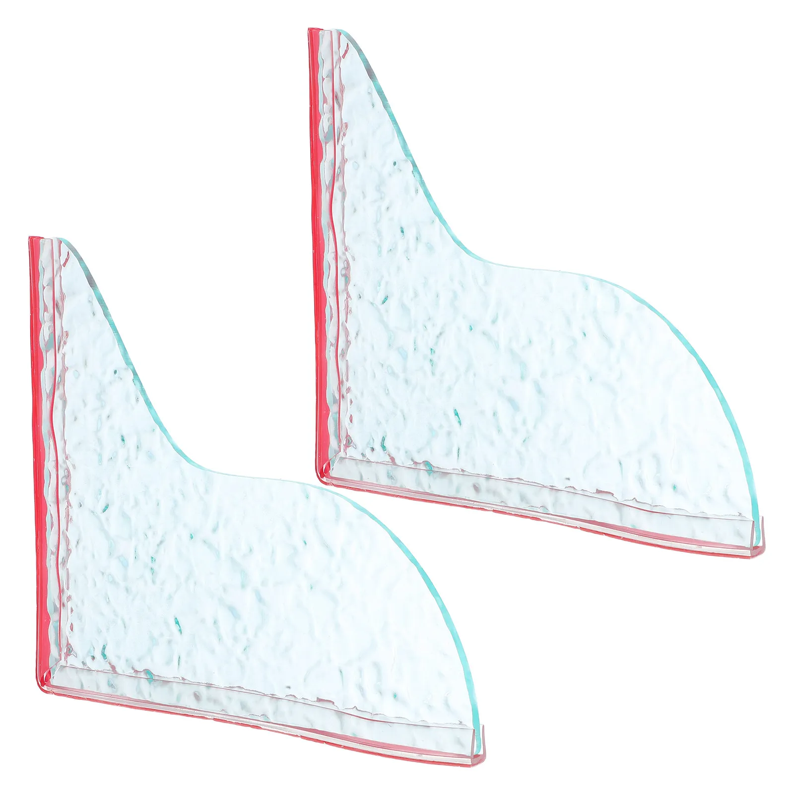 1Pair Space Saving Transparent Acrylic Bathroom Splash Guard Self Adhesive Removable Water Splash Protector for Shower Tub