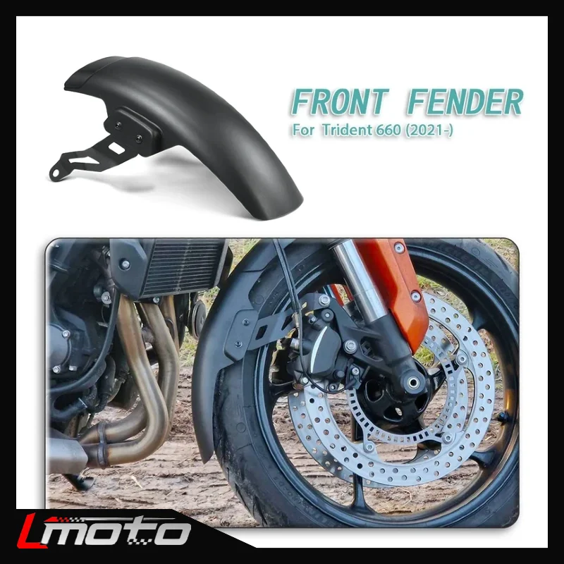 

Front Fender Extender For Trident 660 2021 2022 2023 2024 Motorcycle Accessories Splash Mudguard Hugger Extension