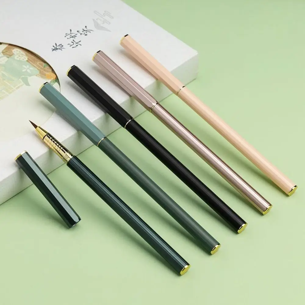 

Soft Morandi Calligraphy Brushes Reusable Weasel Hair Regular Script Brush Multi-purpose Practice Calligraphy Pen-type Brush