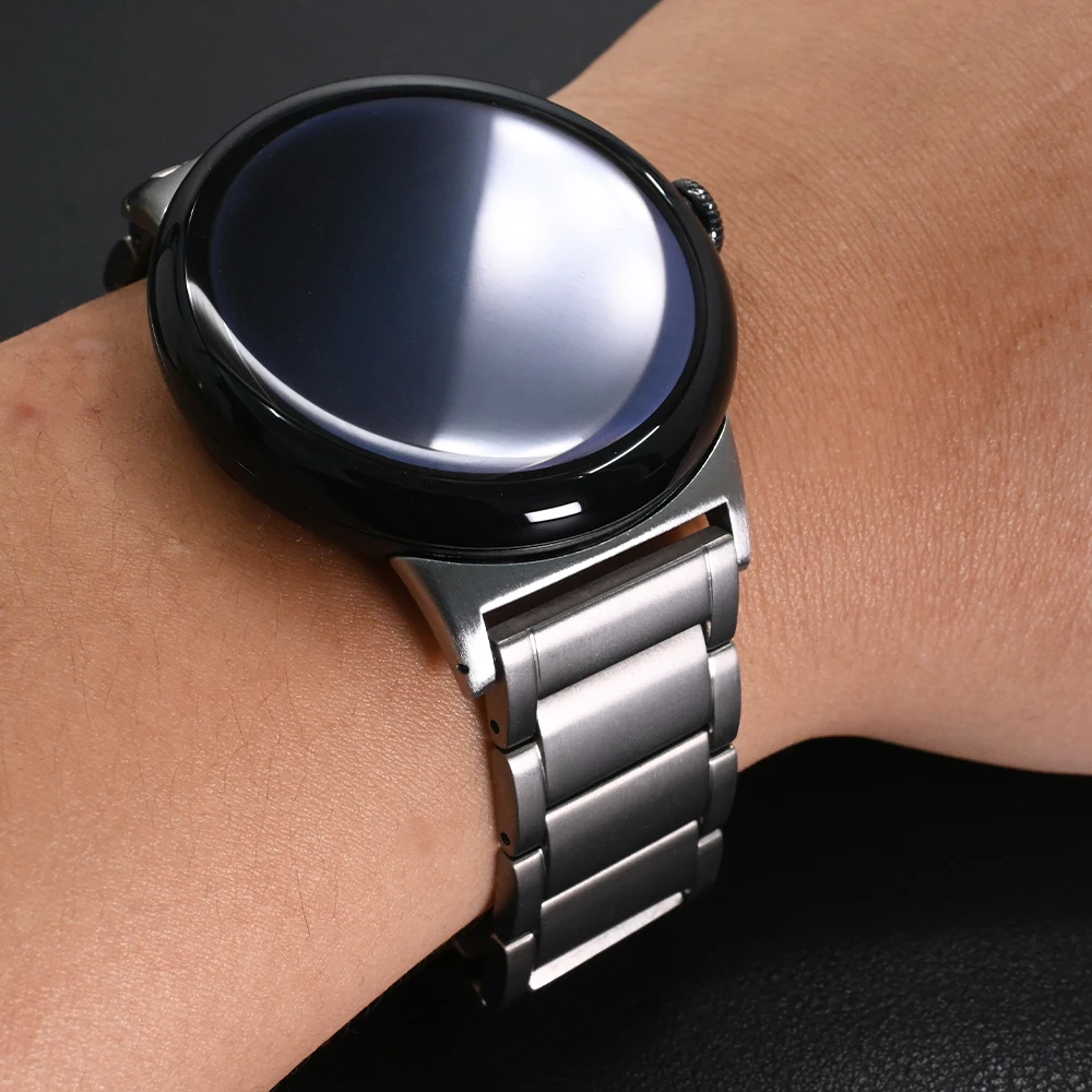 Men's Titanium Strap for Google Pixel Watch 3 45mm Correa Metal Replacement Watch Band for Pixel Watch 1/2/3 41mm Bracelet Belt