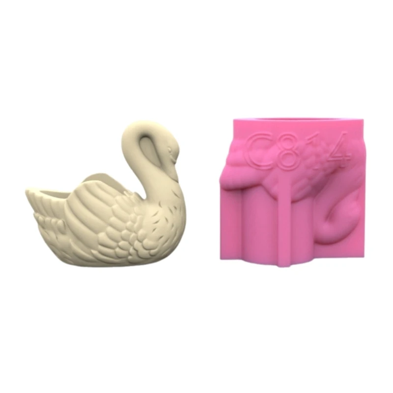 

Creative Unique Flower Holders and Pen Pots with Cygnus Sturdy Silicone Resin Mould for Craft Lovers Daily Use R3MC