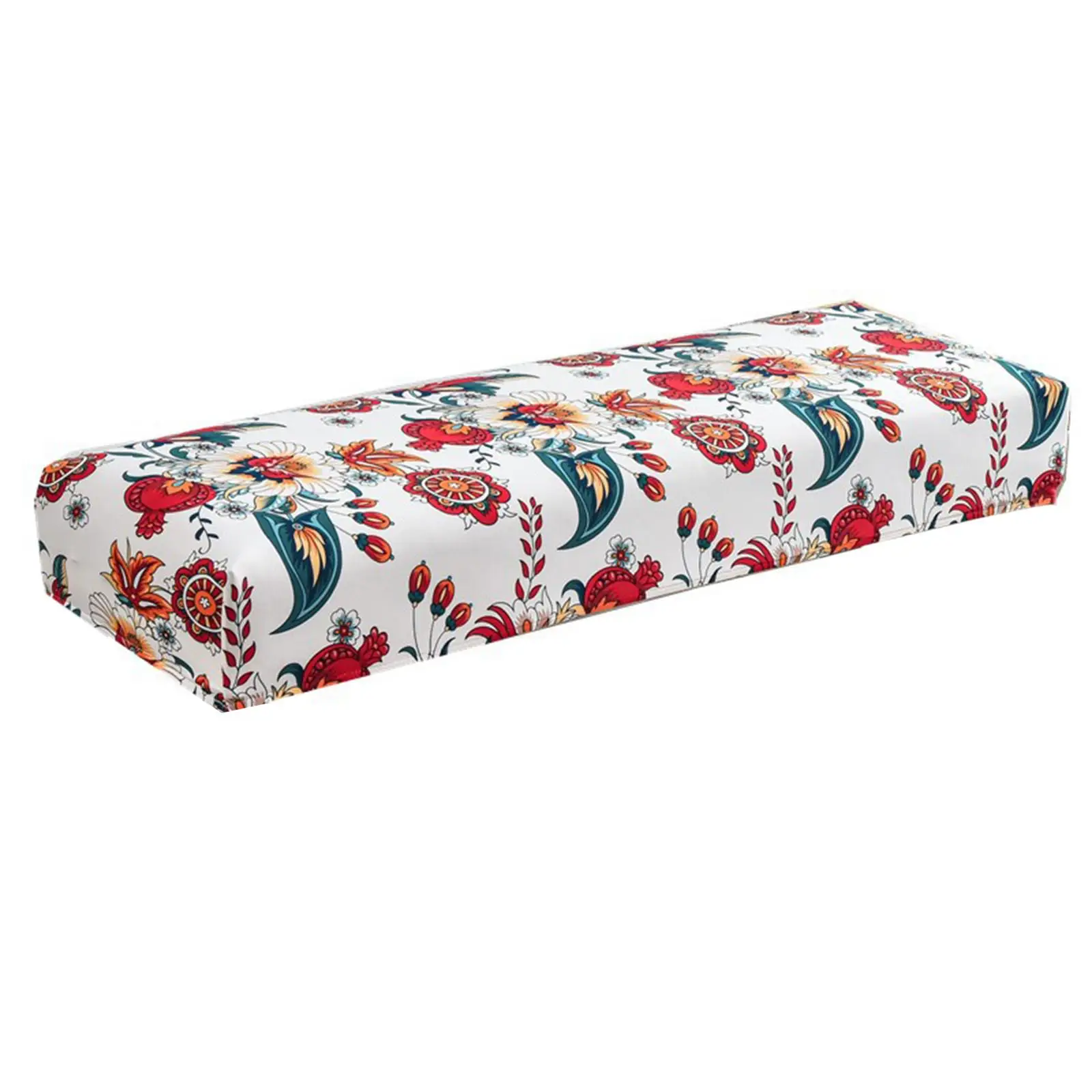 High Stretch Bench Cover with Security Straps Wrinkle Resistant Washable Non Slip Bench Cushion Slipcovers for Upholstered Bench
