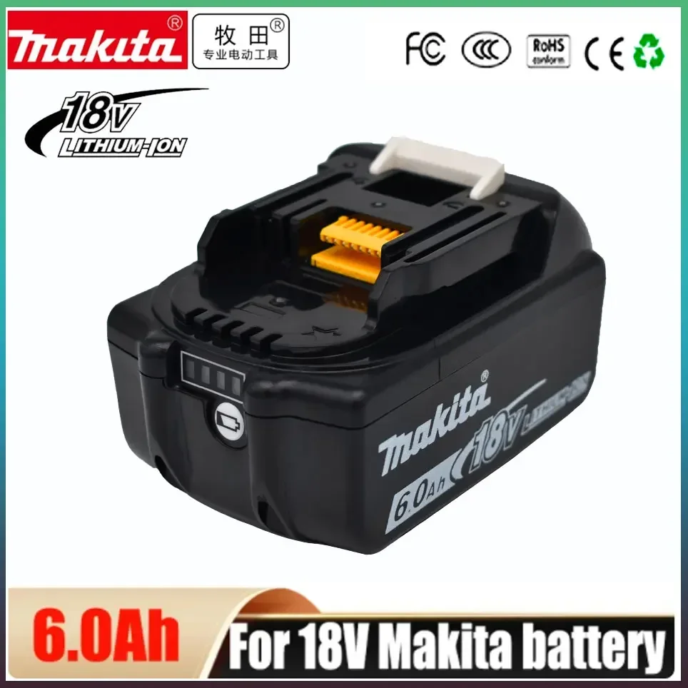 

Original Makita 18V 6.0AH Stable Lithium-ion Rechargeable Battery 18V drill Replacement Batteries BL1860 BL1830 BL1850 BL1860B