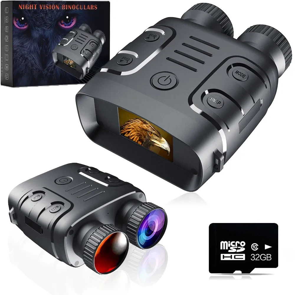 

R18 1080P Binocular Infrared Night-Visions Device 5X Binocular Day Night Use Photo Video Taking Digital Zoom for Hunting Boating