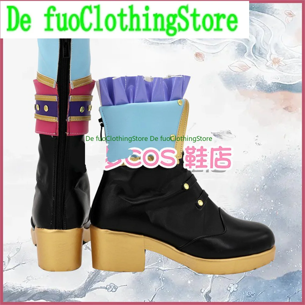 Aikatsu Otoshiro Seira Cosplay chaussures bottes jeu Anime carnaval fête Halloween noël DefuoClothing magasin de chaussures