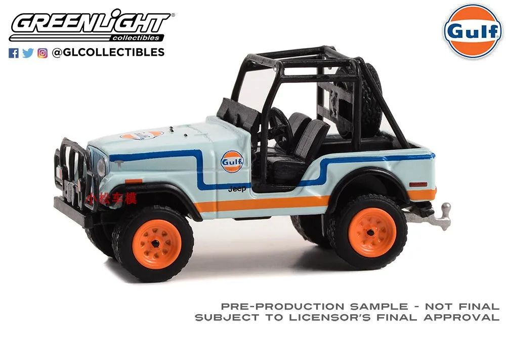 

GreenLight 1:64 1976 Jeep CJ-5 Alloy simulation micro car model collection decoration car toy gift