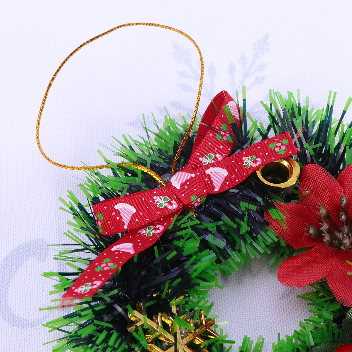 

Creative Mini Christmas Wreath Pvc Hanging Garland Party Decorations For Tree Door Wall Holiday Celebration