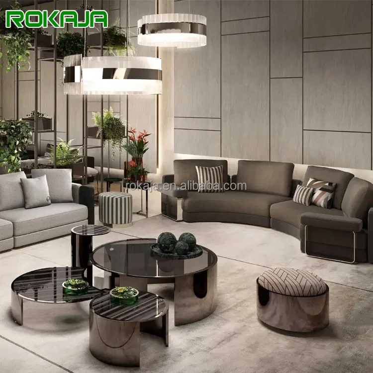 

Креативный изогнутый диван-комплект с каркасом из массива дерева, обивка из премиальной ткани, 2-4-6 местный диван, современный итальянский стиль, наборы диванов для гостиной