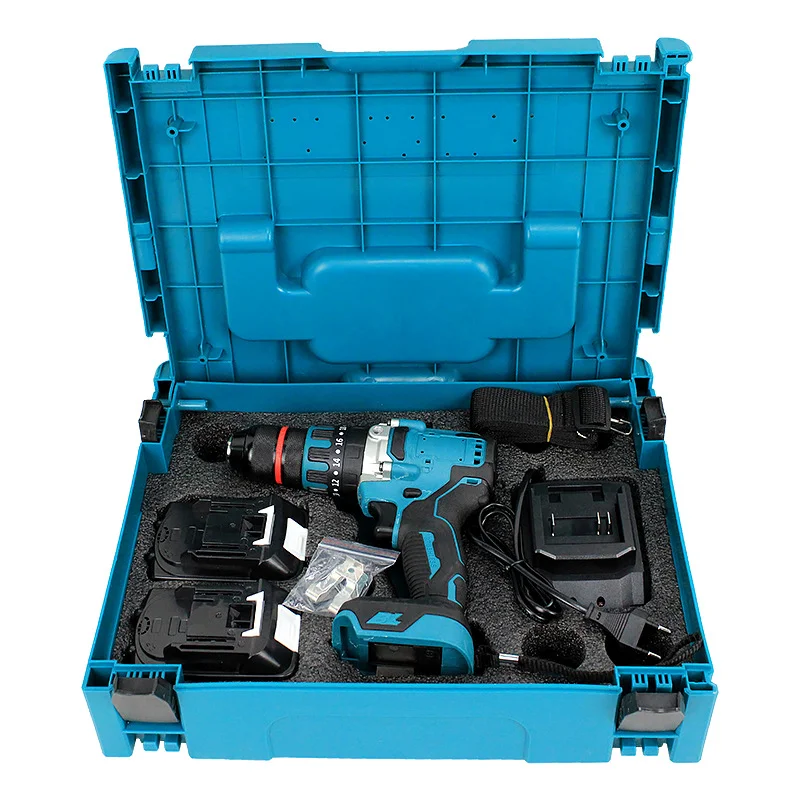 hit product21V Brushless Cordless Impact Screwdriver Set Variable Speed Electric Screwdriver Bits DIY Repair Power Tool OEM Cust