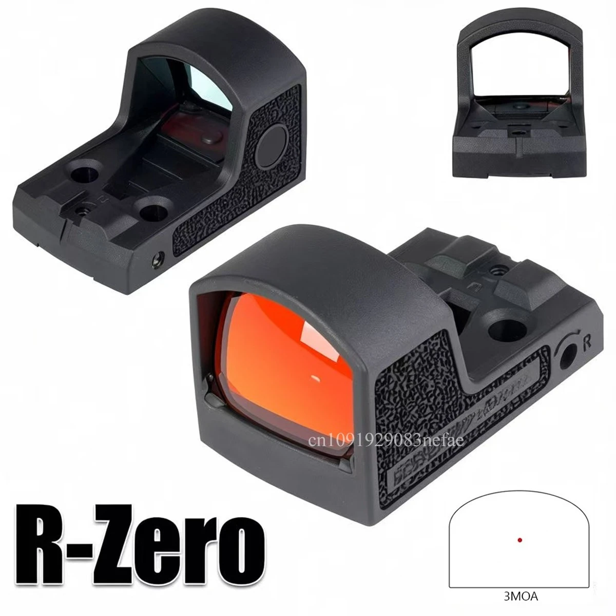 

Тактический оптический прицел R-Zero Red Dot Sight 1X24 мм, спортивный, с функцией Shake-Awake, 3 MOA, открытый рефлекторный прицел, крепление RMSC для рефлекторного прицела Glo*k