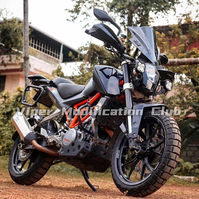 ل ktm duke 200/390 تعديل الأضواء قوس ، قوس مصباح الضباب ، قوس المصباح المساعد ، قوس التوسع 2013 2014 2015 2016 #4