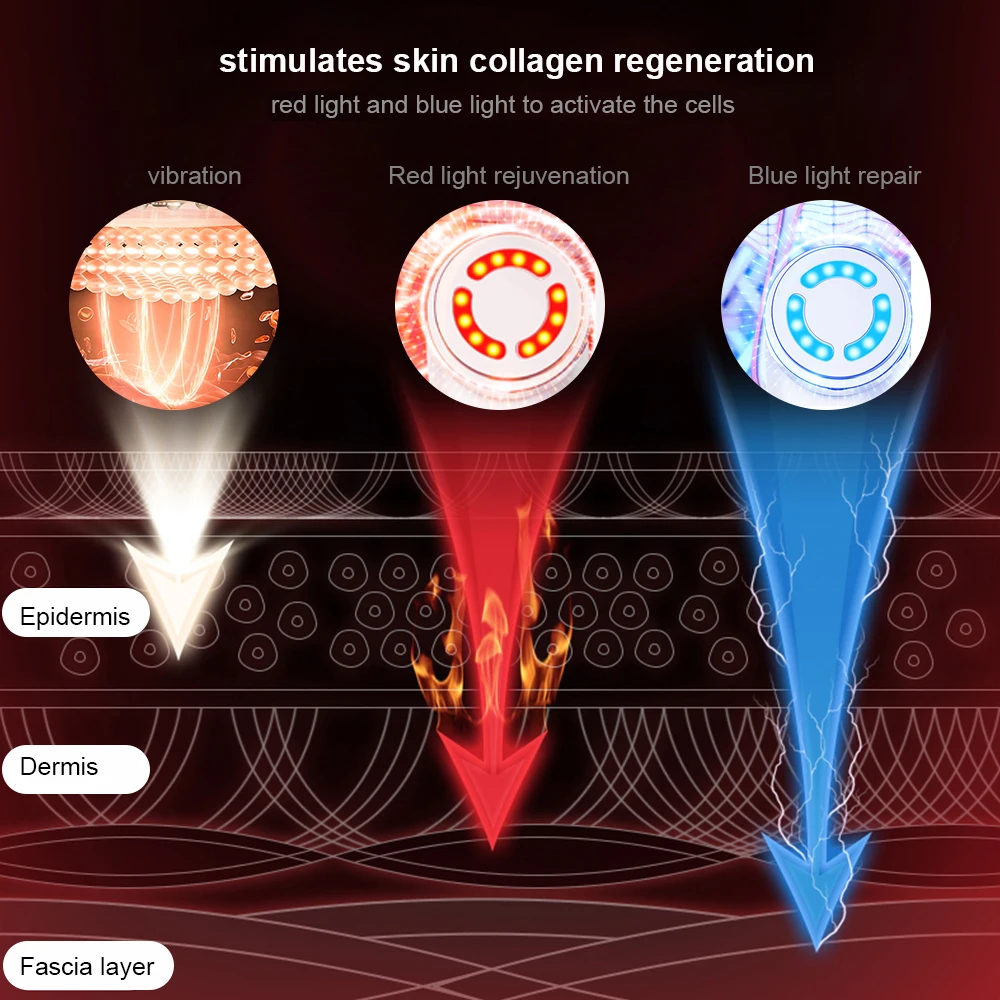 Massageador facial de radiofrequência facial rf ems microcorrente facial máquina de lifting facial de alta frequência dispositivo de rejuvenescimento da pele