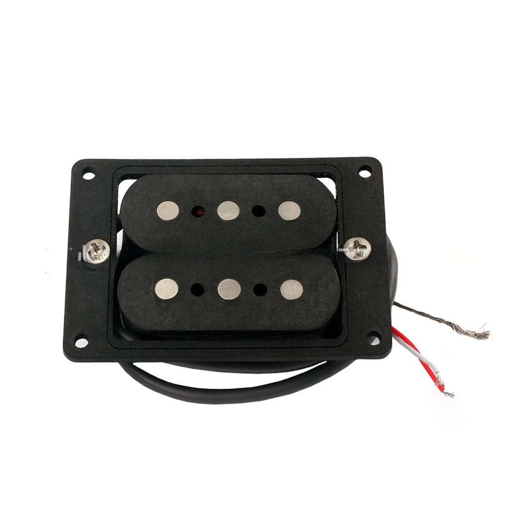 3 String Guitar Humbucker Pickup Fiber / Maple / Rosewood Base Plate Double Coil Pickup Cigar Box Guitar Pickup
