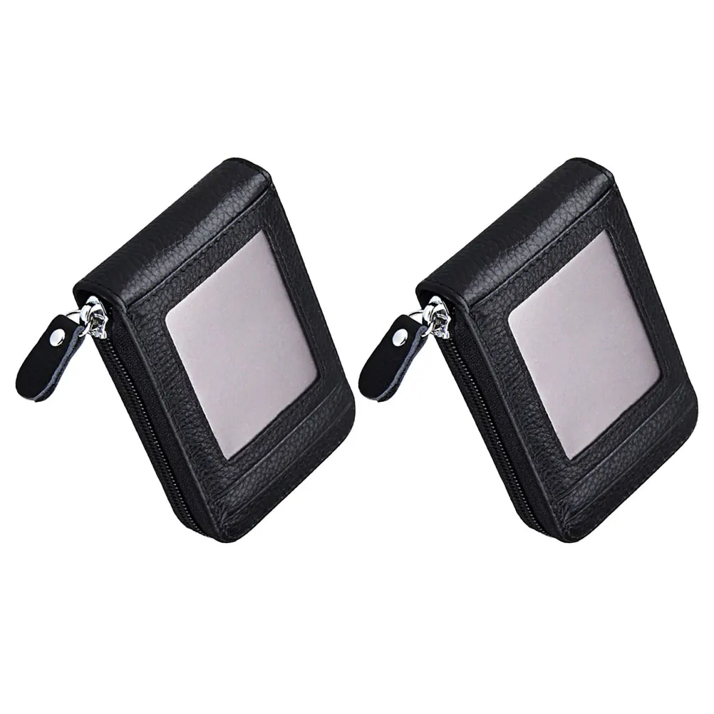 

Organ Card Holder Credit Case Anti-theft Organizer Wallet Slim Multi-card Slots Cowhide Compact Design