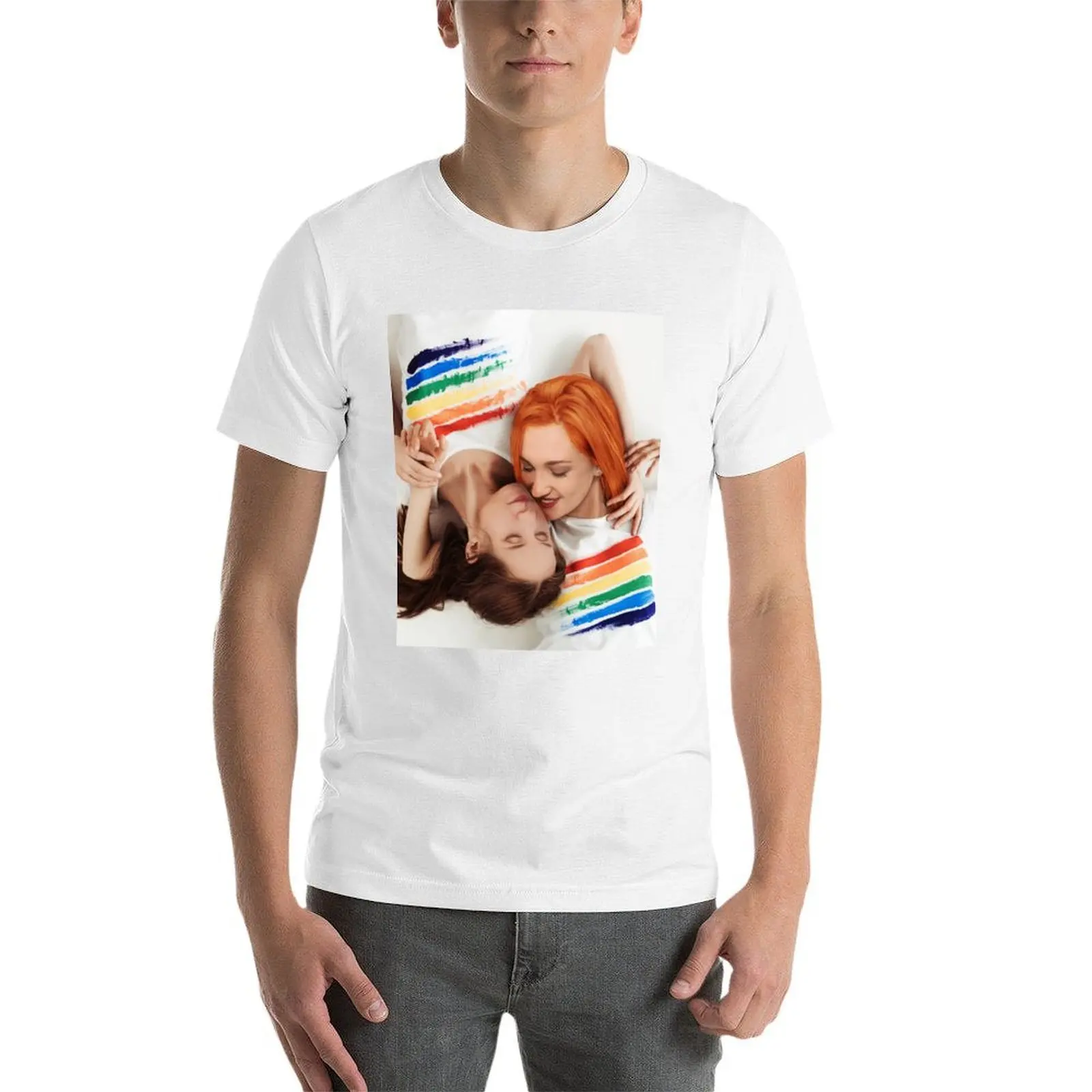 Wayhaught Pride LGBTQ+ 티셔츠 - Nicole Haught Waverly Earp Wynonna Earp 티셔츠 남성용 티셔츠 티셔츠