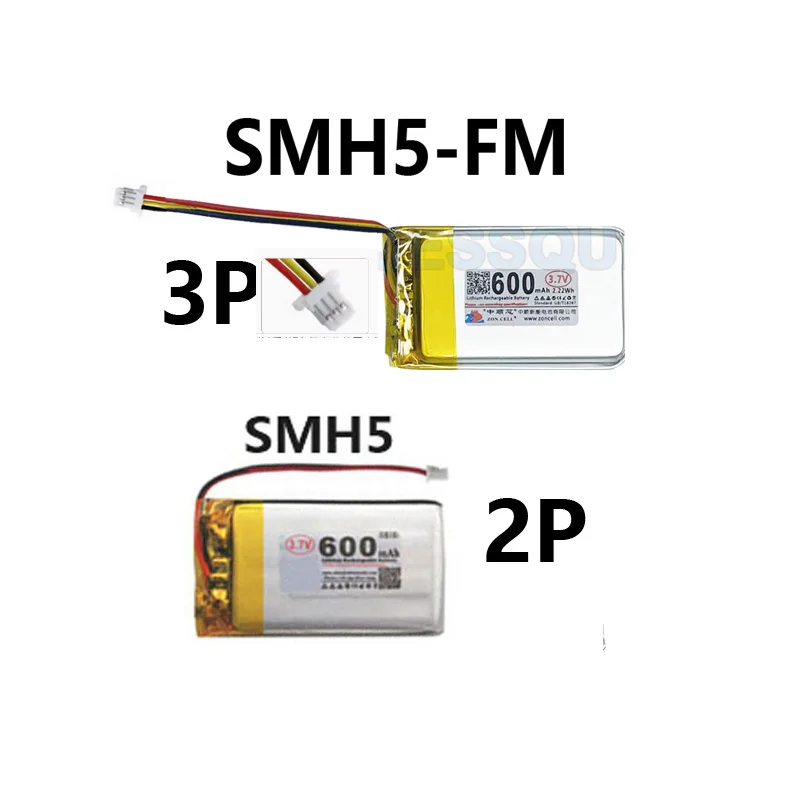 Original Replaces 600mAh Battery For Sena SMH5  SMH5-FM Motorcycle Helmet Bluetooth Headset Headphone Batterie AKKU