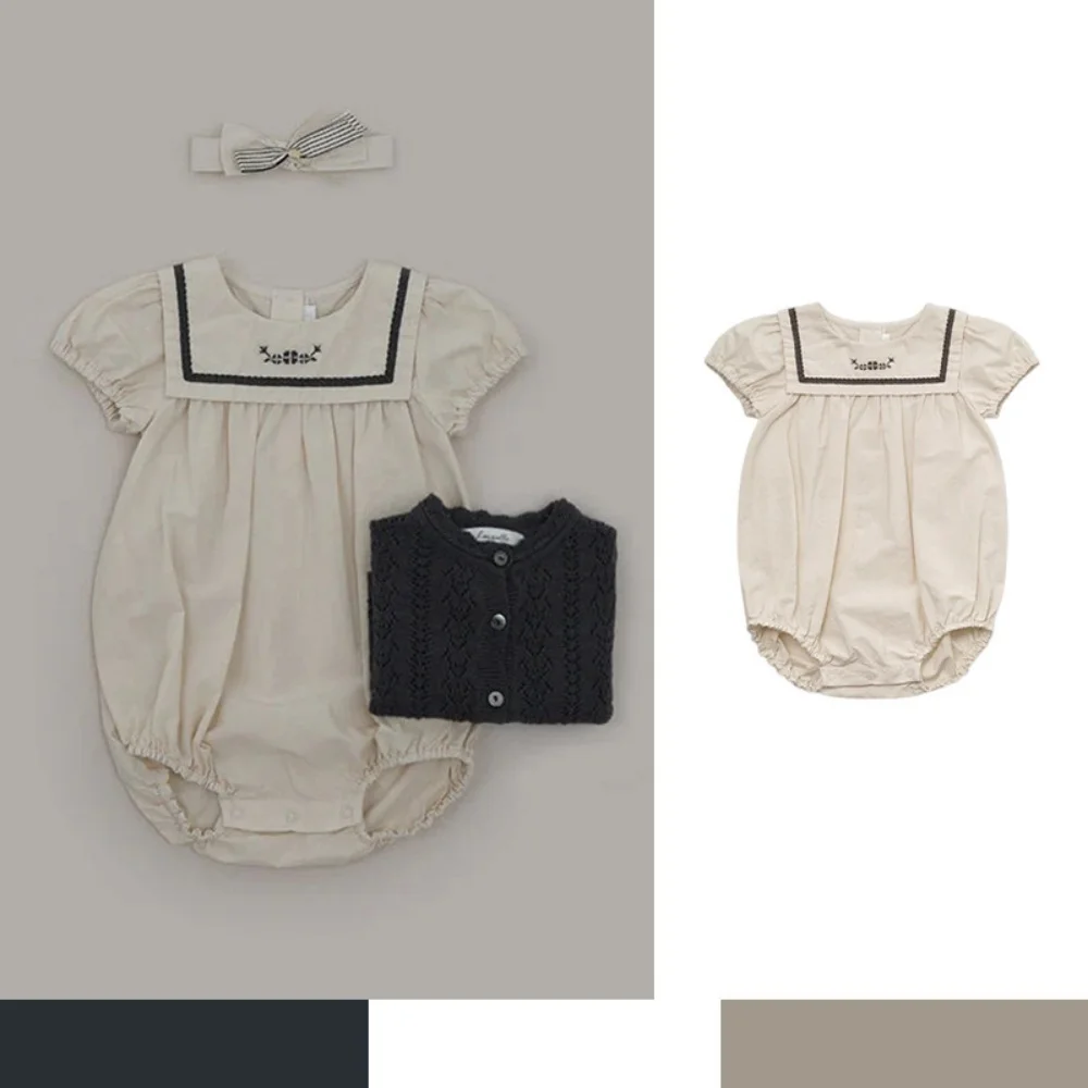 tutina-estiva-2026-per-neonato-a-maniche-corte-con-colletto-blu-navy-in-cotone-pagliaccetto-a-triangolo-per-gattonare-tutina-per-neonato-harries