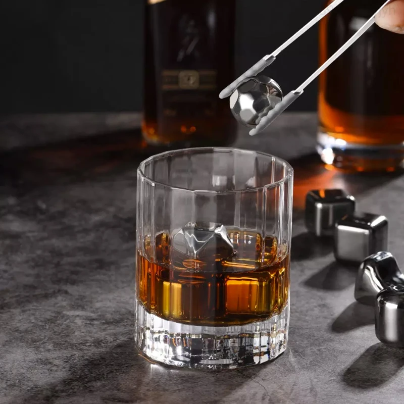 Youpin วงกลม Joy สแตนเลสสตีลน้ำแข็งก้อนเบียร์ Coolers Reusable Chilling หินน้ำแข็งสำหรับวิสกี้ไวน์ Corks Fuit Juice