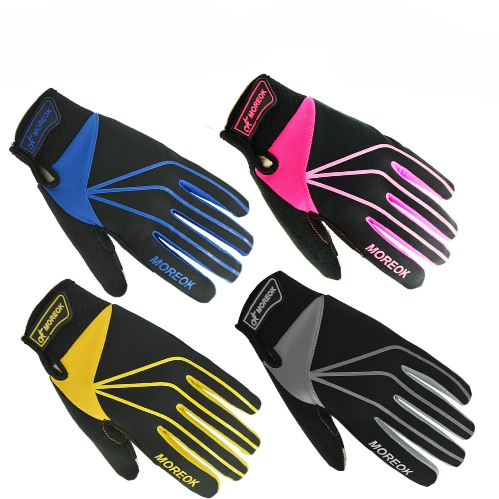 Guantes de Ciclismo para motocicleta para hombre, Guantes populares transpirables para Moto, bicicleta para mujer, Guantes alpinos con pantalla táctil, MTB, Fitness, dedo completo