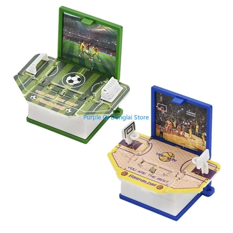 L21E Novelty Mini Football Charm Keychain Handheld Game Toy Pop-Out Soccer World for Kid Decompression Finger Toy Gift