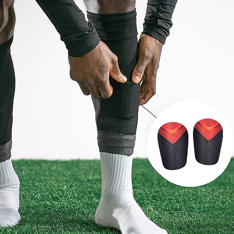 1Pair Mini Football Shin Pad Wear-resistant Shock Absorbing Leg Protector Lightweight Portable Soccer Training Shank Board