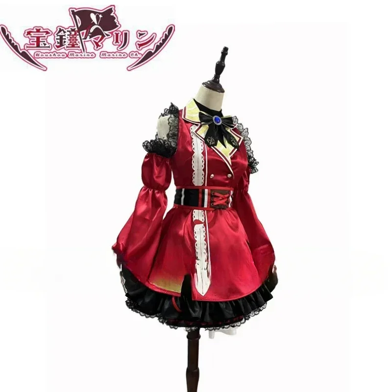 VTuber Hololive Houshou Marine Captain Dress Uniform Cosplay Costume Halloween Party Dress