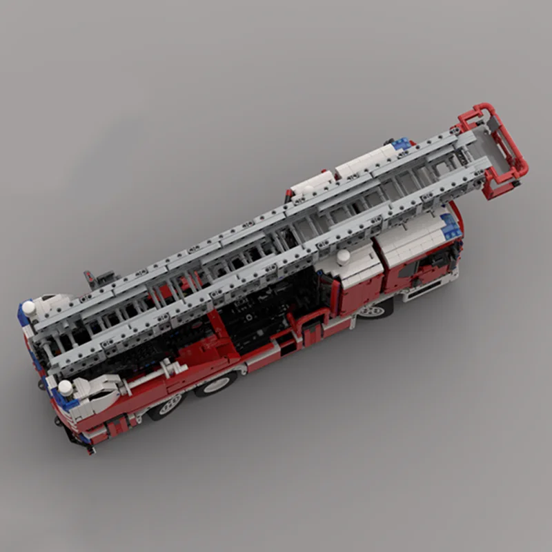 

4501 шт. Scania L пожарная машина с поворотным столом (ручная) MOC модель спасательного автомобиля образовательные строительные блоки подарок