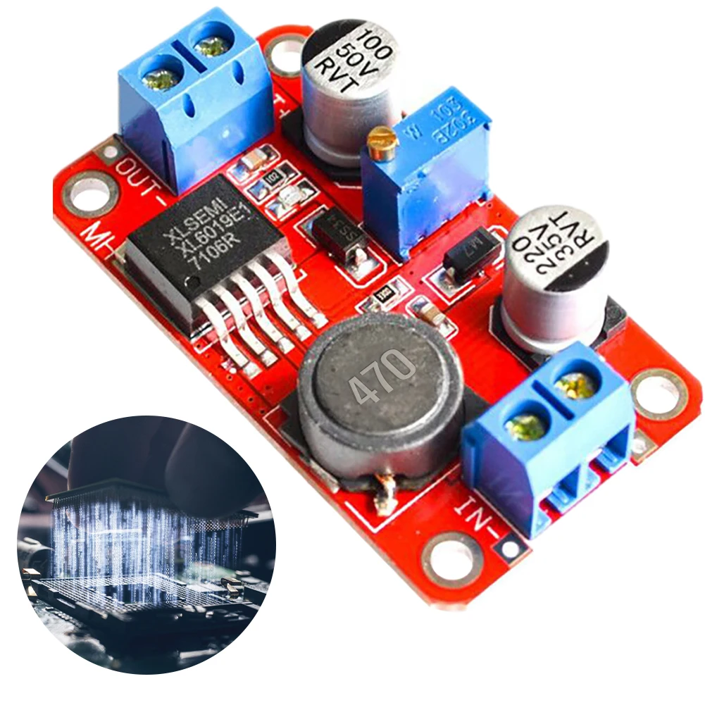 XL6019 DC-DC Step Up Power Module 3V-40V To 5V-45V DC-DC Step-Up Voltage Regulator Adjustable Output High Power for Car Adapter