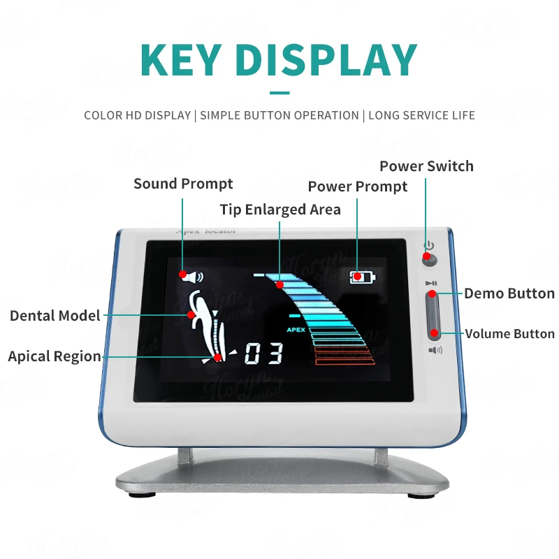 Dental Wireless Endo Motor with LED 16:1 Contra Angle 6 Programms Endodontic Instrument Root Canal Apex Locator Whole Set