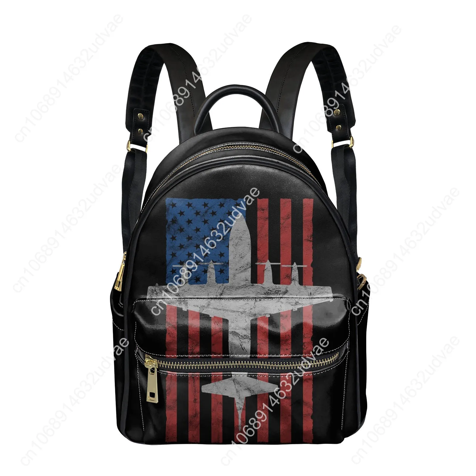 P-3 Orion Vintage Flag Backpack Womens Men Knapsack Personalized Text Image Double Shoulder Bag Bookbag Rucksack Gift Daypack