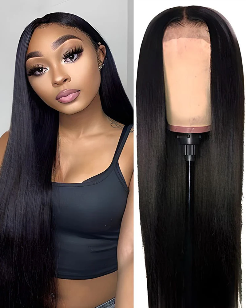 

40 Inch Bone Straight Hd Lace Frontal Human Hair Wigs 13x4 13x6 Pre Plucked 4x4 5x5 Lace Remy Brazilian Front Wig 250 Density