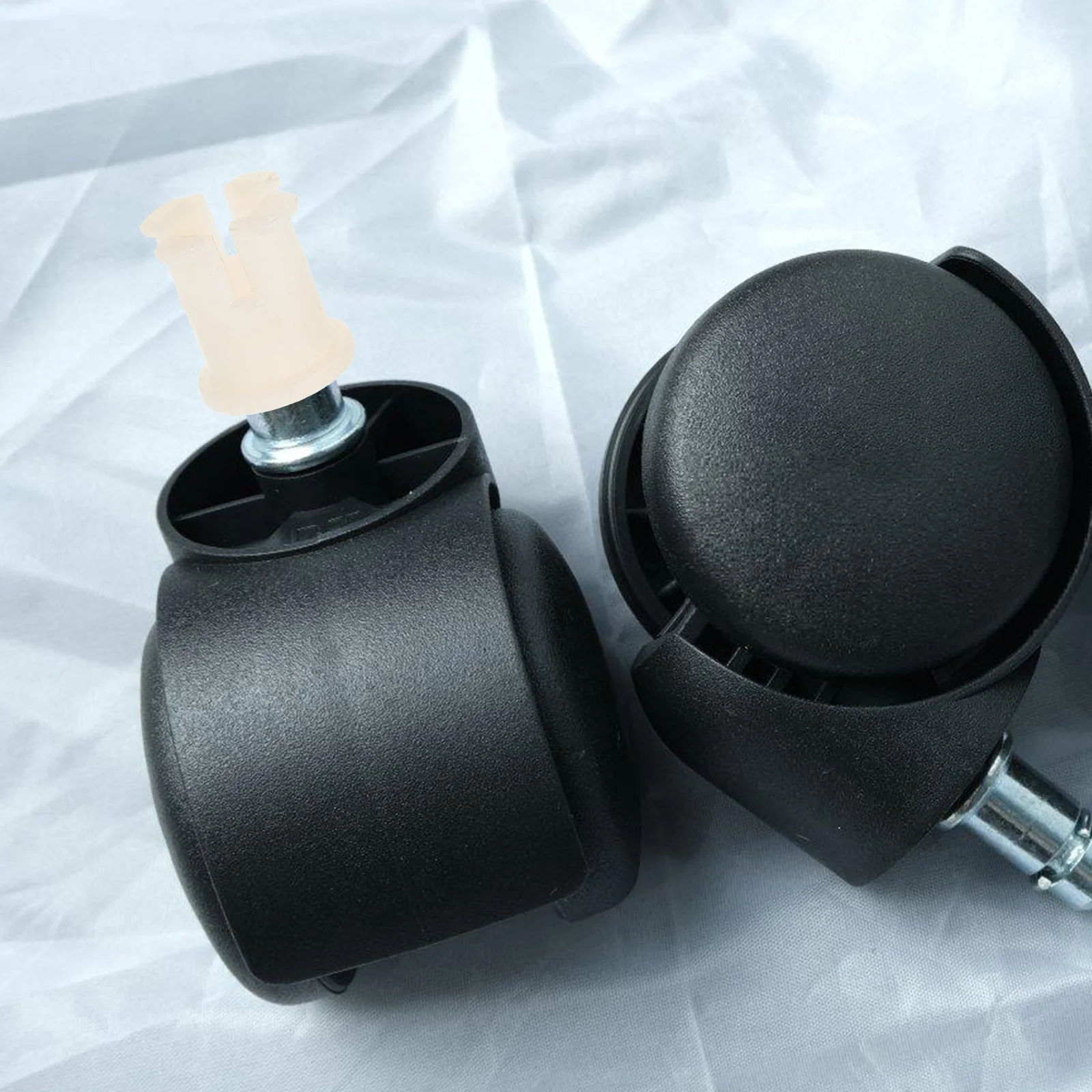 20 Pcs Pole Caster Rubber Cap Valve Stem Furniture Insert Socket Office Chair Plastic Ring for Casters