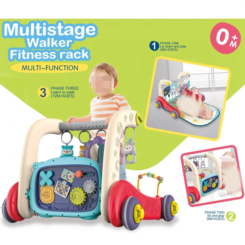 

Multi stage walker crawling learning desk piano toy baby play mat activity gym