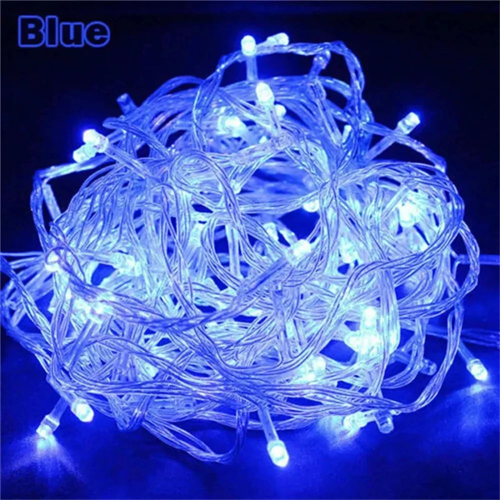 10M 100 LED Fairy String Lights Waterproof Outdoor Home Christmas Party Wedding Holiday Decoration Garland Light