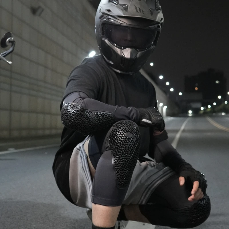 

VEMAR Summer Ice Silk Knee And Elbow Pads Motorcycle Cycling Bike Motocross Breathable Soft Protective Gear