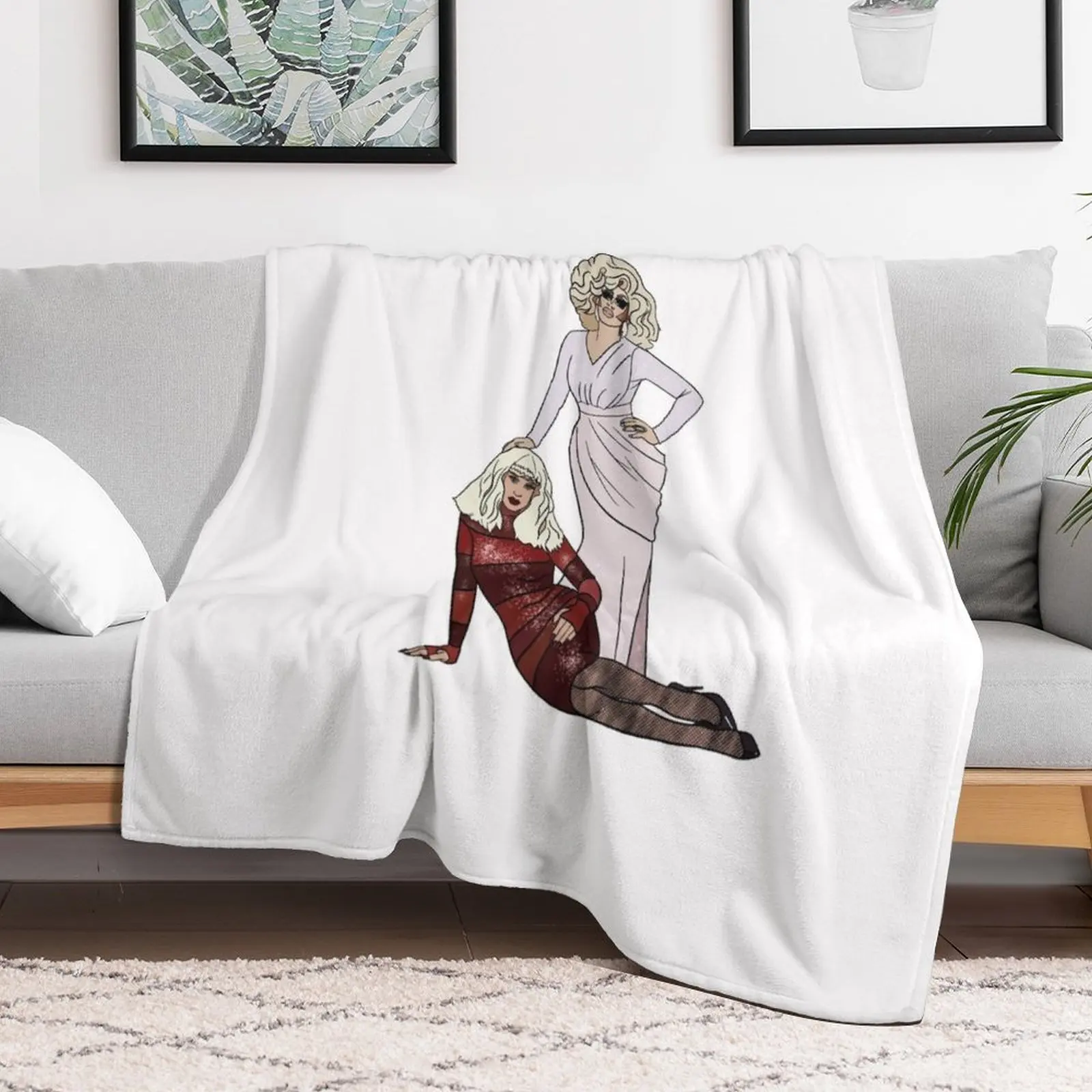 Trixie and katya Throw Blanket blankets ands For Decorative Sofa Sofa Quilt decorative Blankets