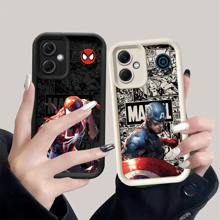 Spider Man Steve Rogers Phone Case for Xiaomi Poco X3 Pro C61 C50 X3NFC Redmi 12C 13 A2 Plus 12 13C ShockProof Cover Funda