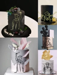 5pcs Graduation Female PhD Acrylic Cake Card Insertion Graduation Season Cake Decoration Celebration Graduation