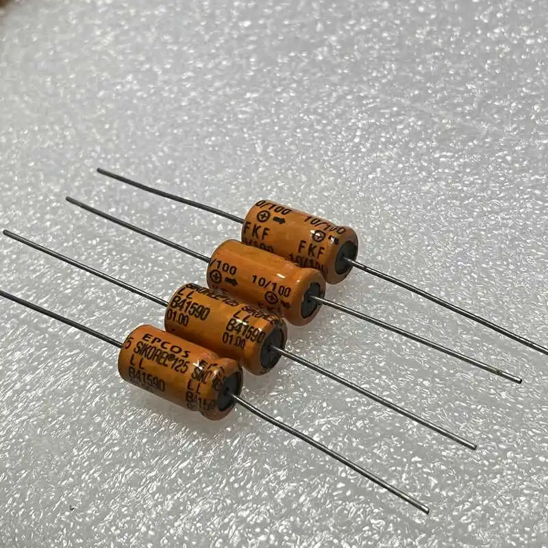 10PCS/LOT  EPCOS 100V  10uF 100V Siemens SIKOREL125 LL Axial Electrolytic Capacitor B41590