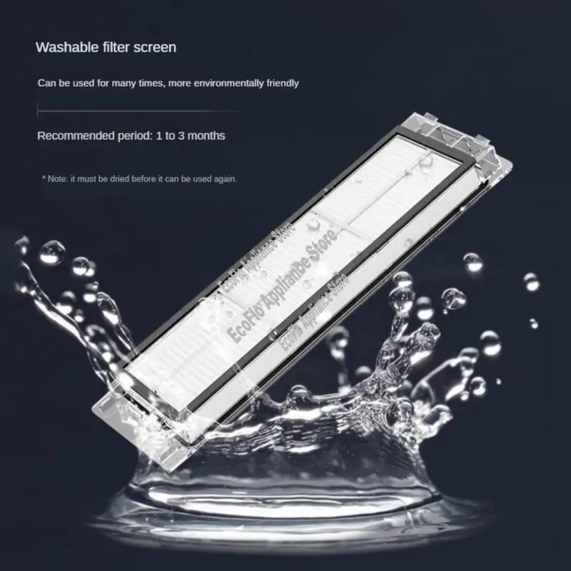 A73M-Dust Box For Xiaomi Mijia 1S / SDJQR01RR Robot Vacuum Cleaner Replacement Spare Parts Accessories Parts Dustbin Filter