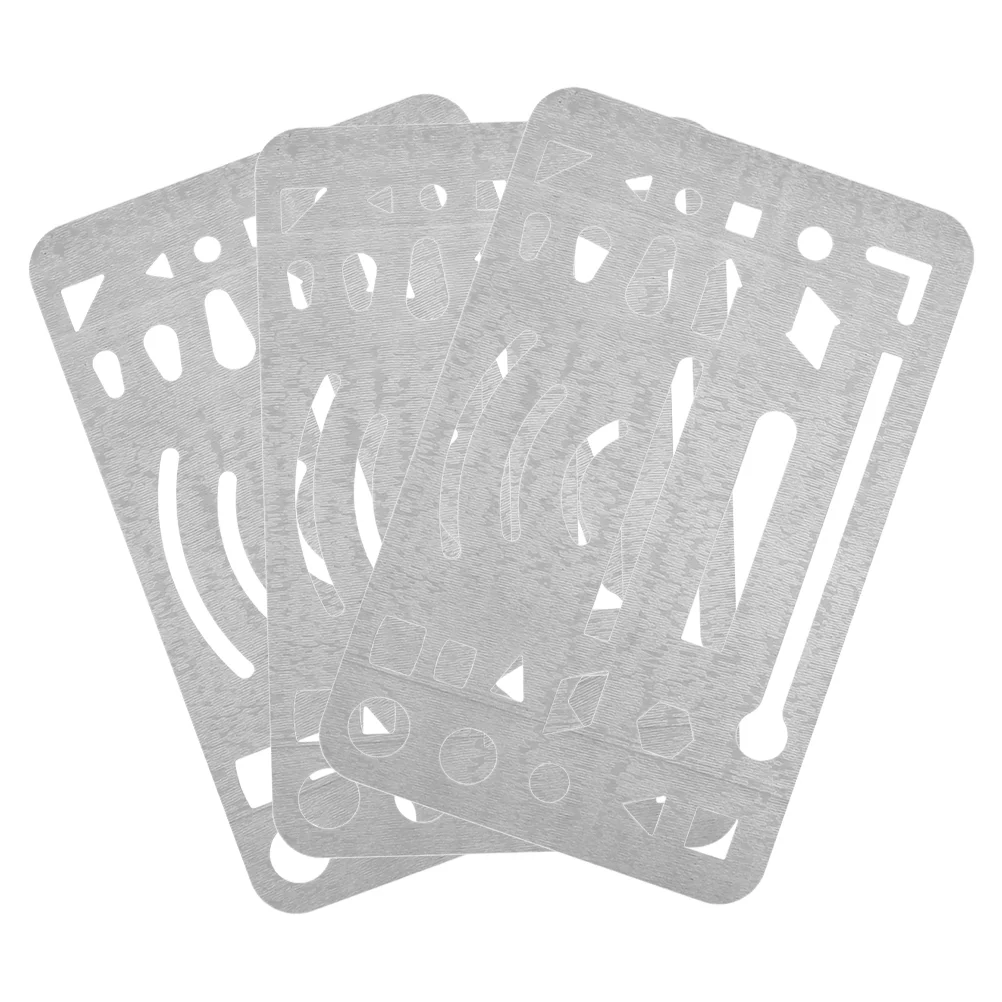 Stainless Steel Wipe Pictures Erasing Shield Eraser DIY Letter Engineering Tools for Craft