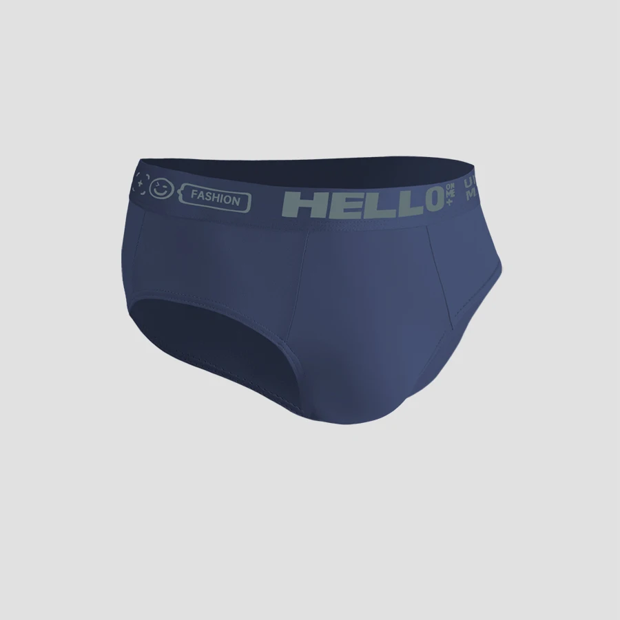 

Men's ice silk underpants with printed letters, trendy triangular, plus-size, quick-drying, breathable and sporty underpants