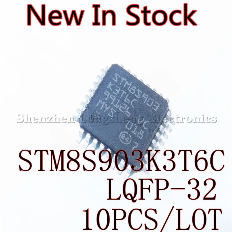 

10PCS/LOT STM8S903K3T6C STM8S903 SMD LQFP-32 8-bit microcontroller-MCU New In Stock