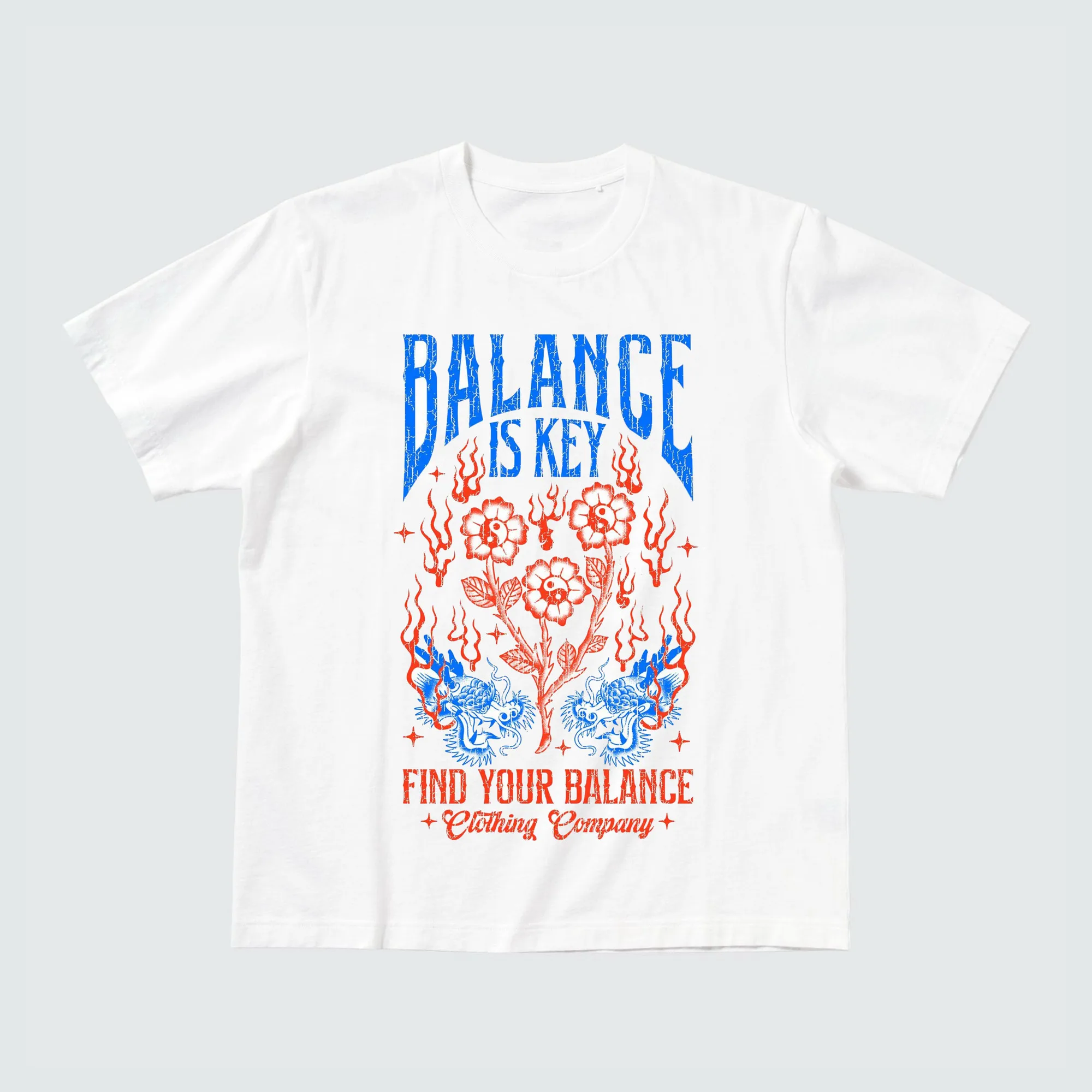 Fantasy Retro Music-themed Printed White Pure Cotton Short-sleeved Summer Multi-purpose Men's and Women's Matching T-shirt