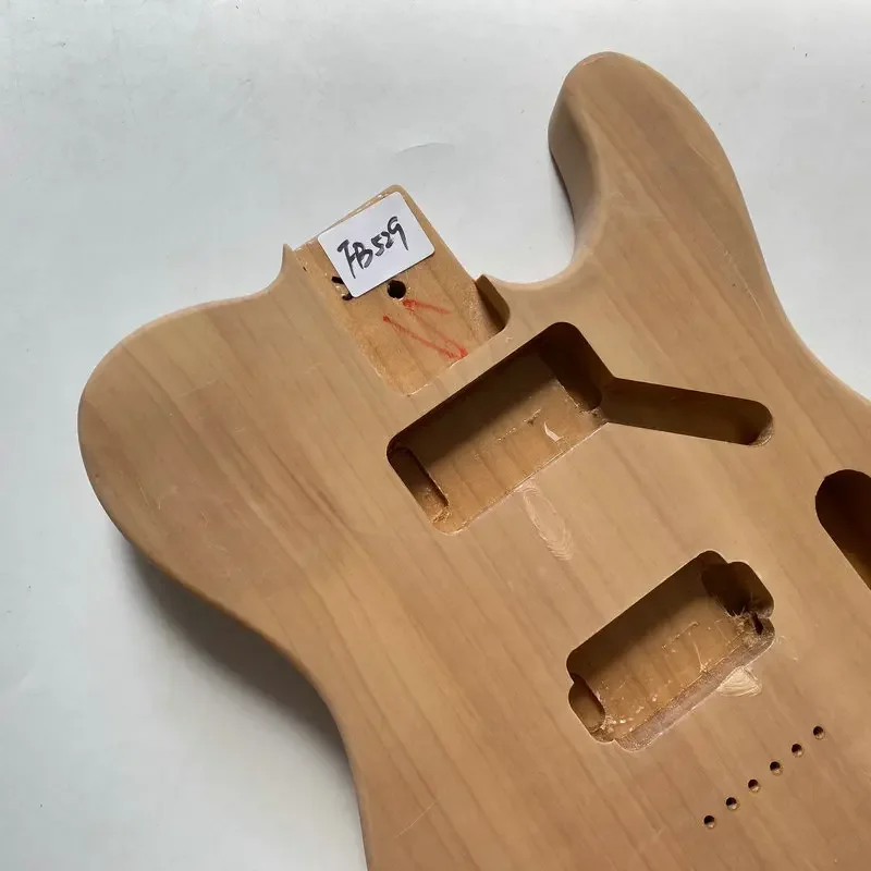 FB529  Tele Electric Guitar TL Guitar Body String Through Body in Solid Ash Wood Right Hand Version Replace