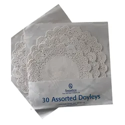 30 Pcs/Set Multi Size Round Mat Paper Doily Lace Doilies Sets Doyleys for Fried Food Dessert Cookies Party Wedding Table Decor