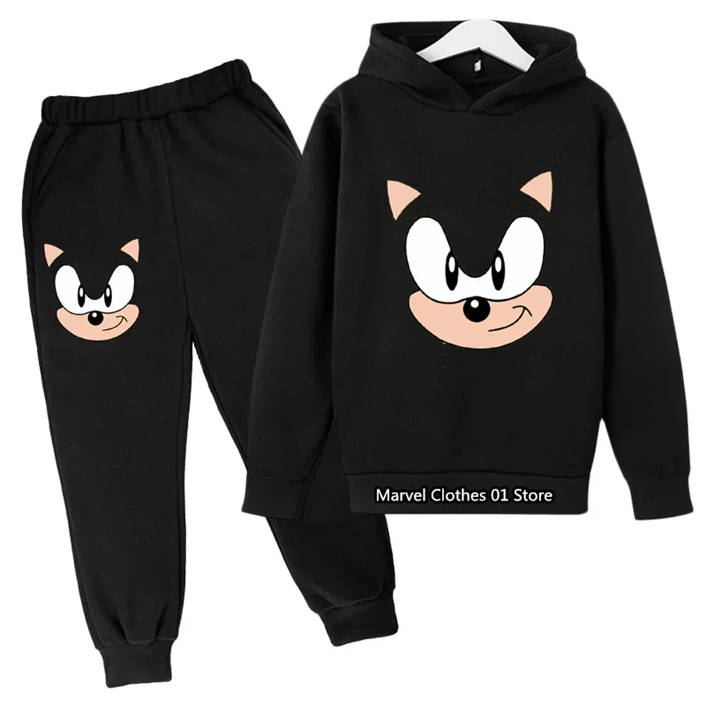 Baby Boy Clothes Kids Sonics Hoodie Set Kids Youth Hoodie Children Sports Hoodie + Pants Girls Clothing Sets