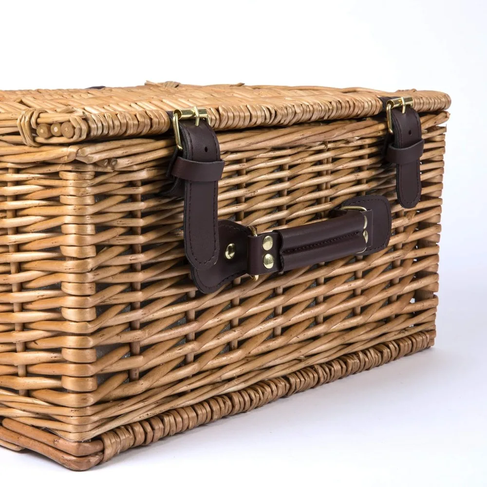 Bristol Picnic Basket for 2, Wicker Picnic Basket - Picnic Set